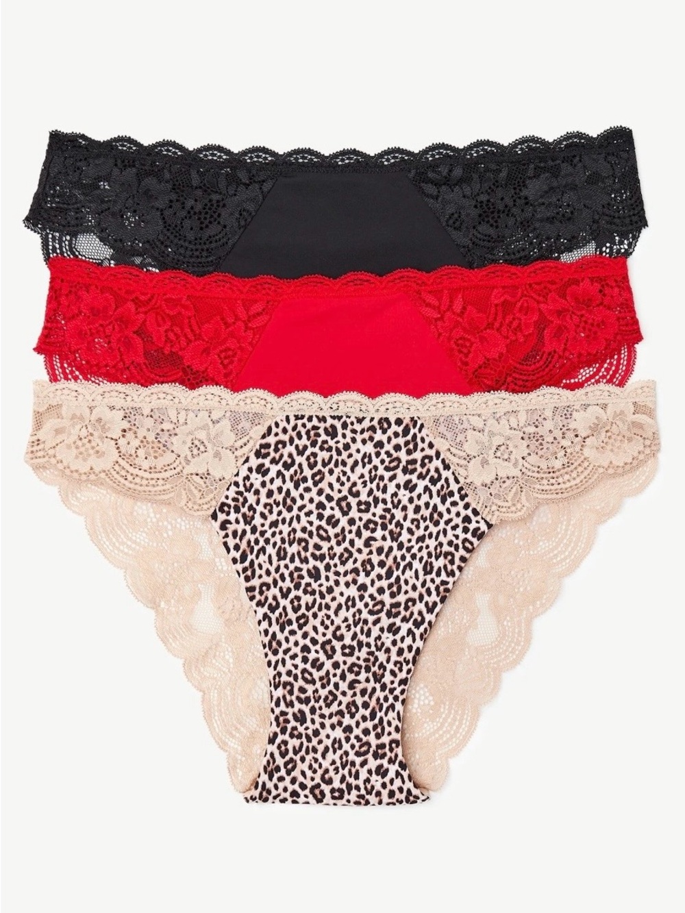 Joyspun Microfiber and Lace Cheeky Panties Size XXL